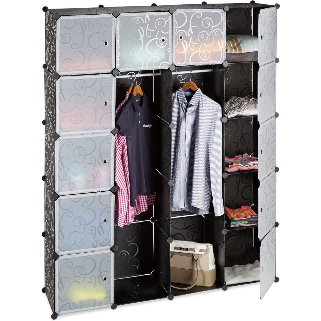 Grise armoire plastique 36.5 x 145 x 180 cm