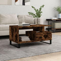 Table basse gris 90 x 49 x 45 cm design elegant