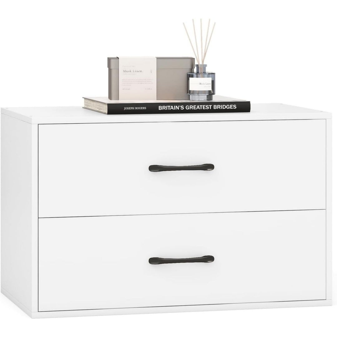 Coiffeuse gris clair design moderne bois ingenierie 2 tiroirs