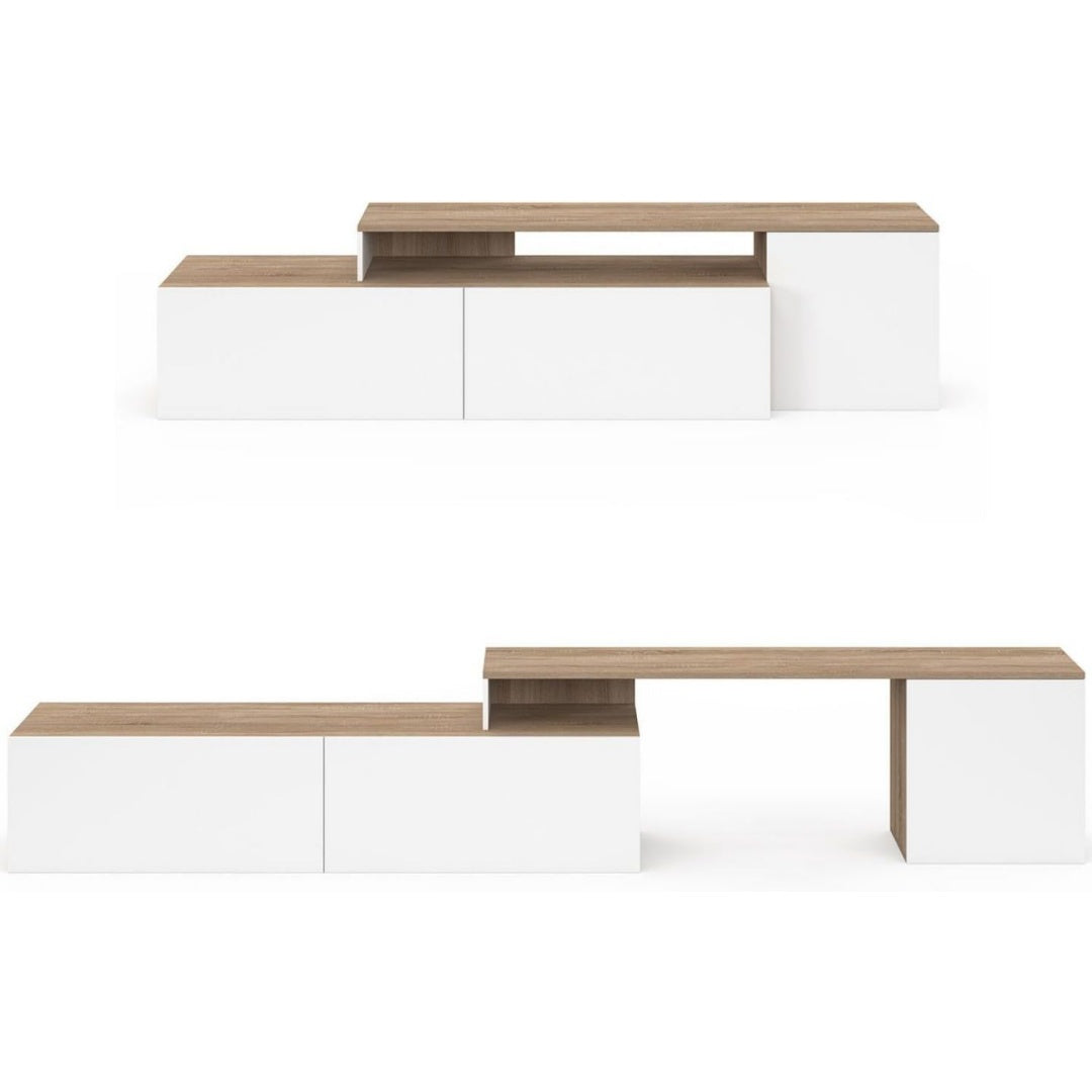 Meuble tele gris clair, 3 portes pour cuisine