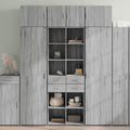 Buffet 70 x 42 x 185 cm avec des portes vitrees