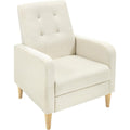 elegant fauteuil relax gris clair style scandinave en bois
