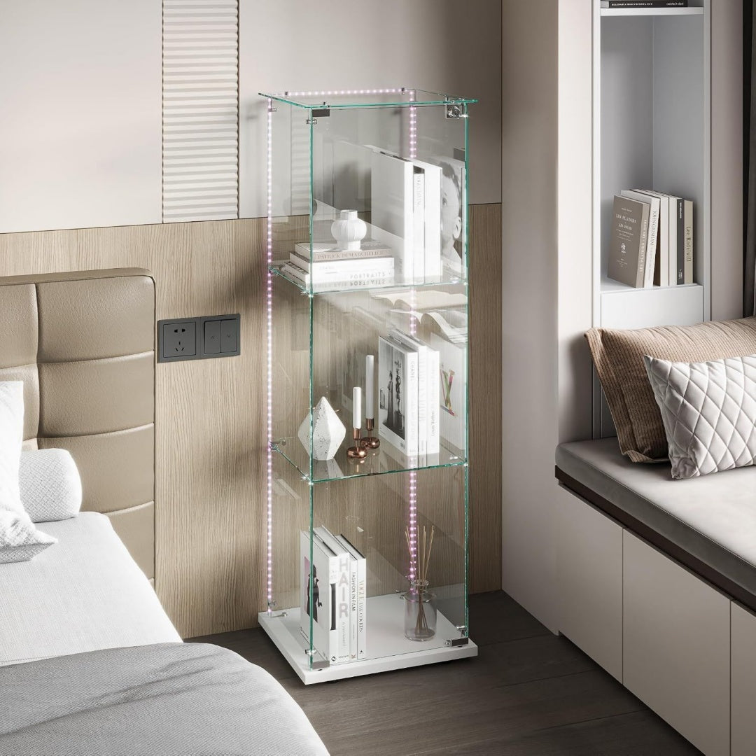 Vitrine gris, contemporain, rangement pour chambre
