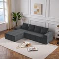 Polyvalent canape gris 261 x 168 x 58 cm