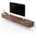 Modele, banc TV marron en bois 27 tiroirs