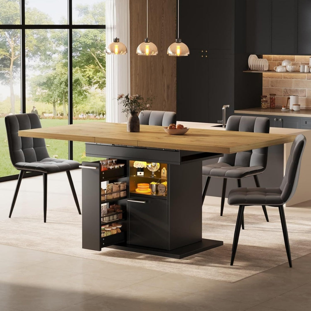 En verre table marron design moderne