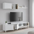 Gris meuble TV finition chene 50 x 27 x 186 cm