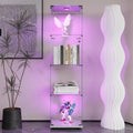 Vitrine lilas design elegant 164 x 42.5 x 36.5 cm