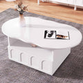 Table basse design moderne gris clair