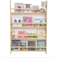 Bibliotheque en bois massif et bois de pin