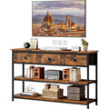 Table console en metal et tissu pour la salle a manger