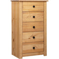 Commode deco en bois massif orange pour le salon