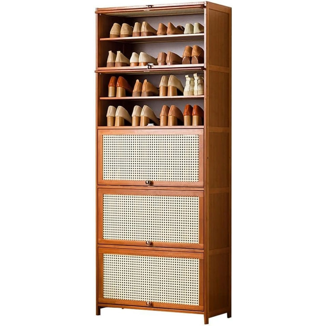 Meuble a chaussures finition marron