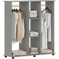 Armoire Grise en verre 120 x 40 x 128 cm