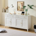 Contemporain buffet 2 tiroirs et 4 portes gris clair