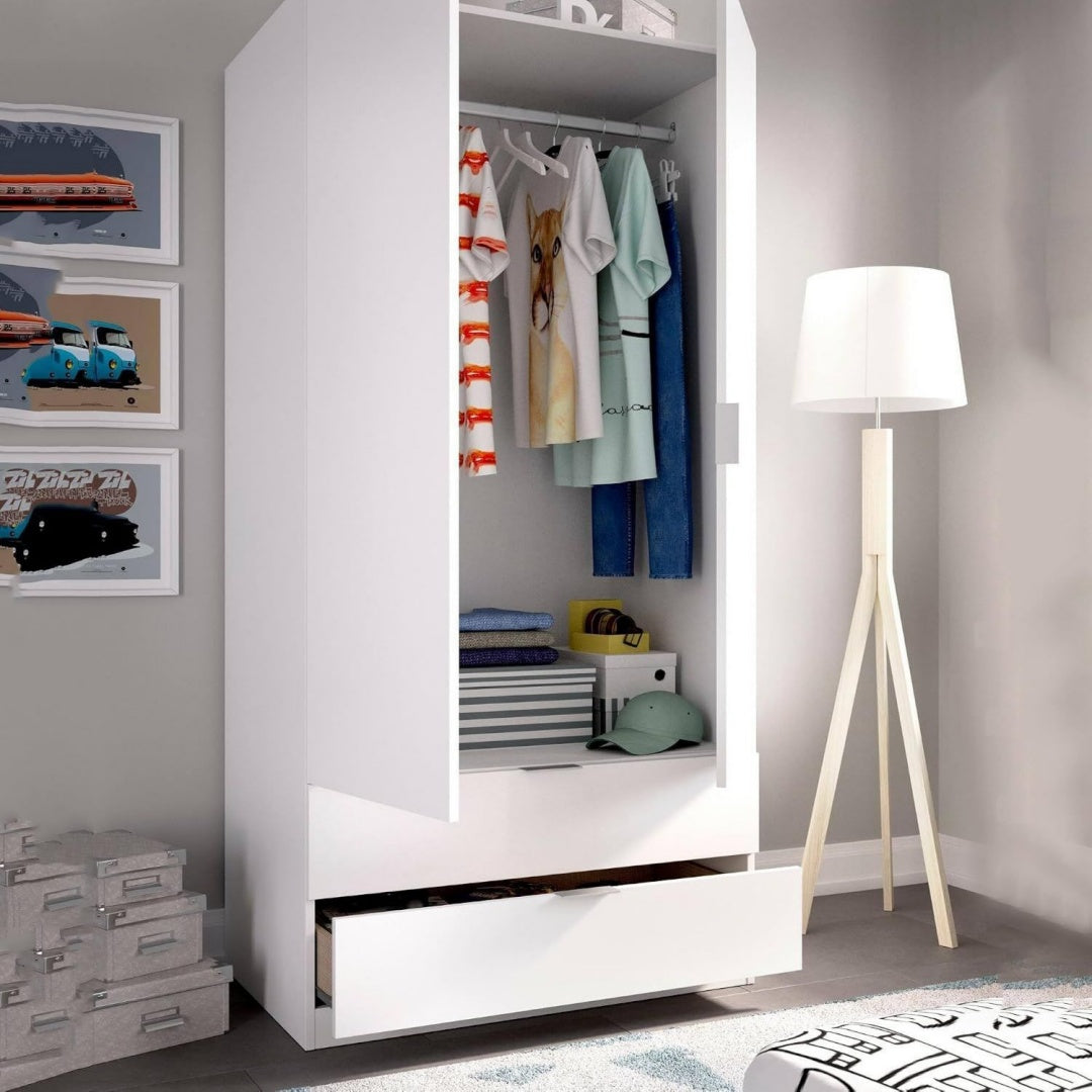 Design armoire en MDF et aluminium