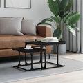 Tables gigognes gris finition soignee 50 x 52 x 40 cm