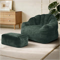 Fauteuil detente en velours Grise