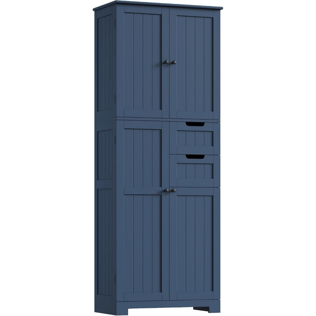 Colonne de rangement bleu fonce 164.5 x 60 x 30 cm