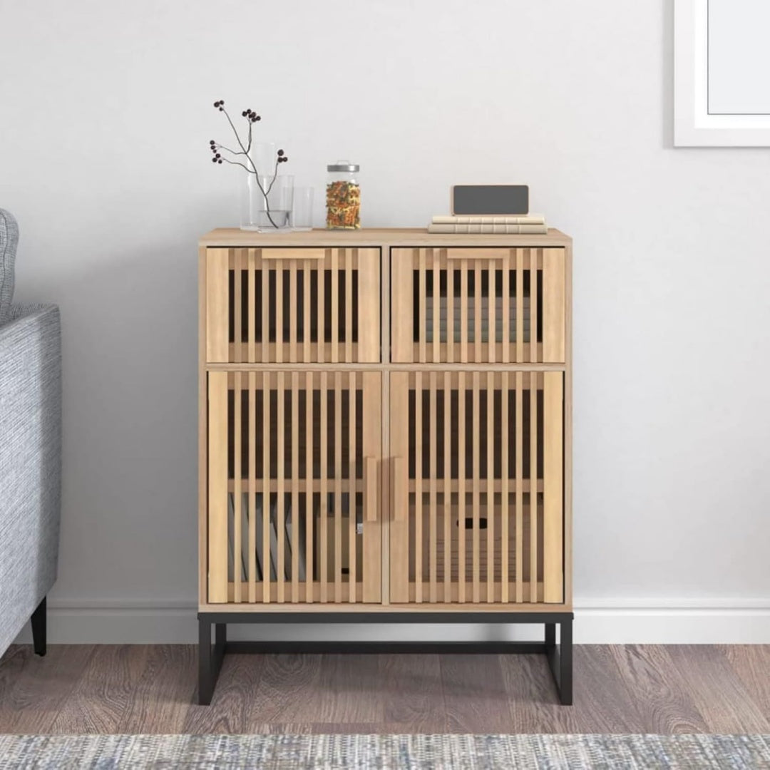 Buffet gris doux clair 60 x 30 x 75 cm
